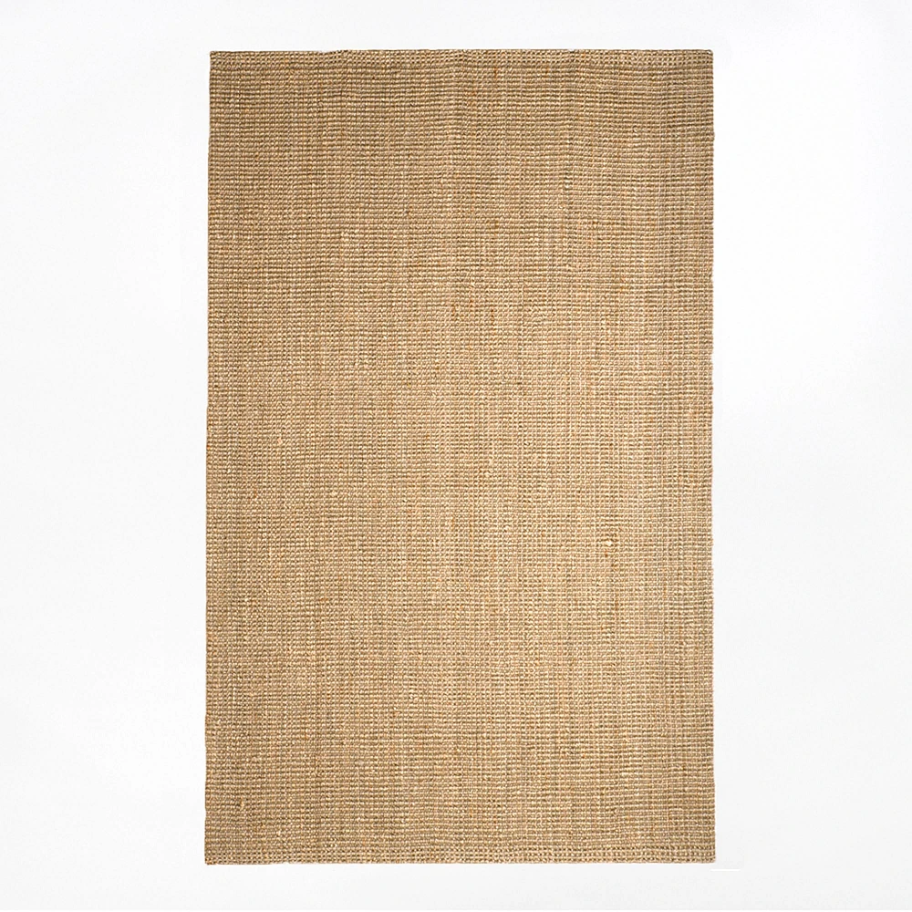 Chip & Dent: Jute Boucle Rug, 6x9, Flax