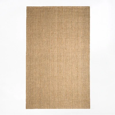 Chip & Dent: Jute Boucle Rug, 6x9, Flax