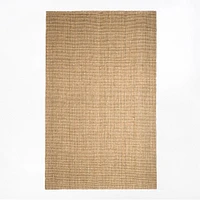 Chip & Dent: Jute Boucle Rug, 6x9, Flax