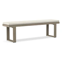 Portside 66" Dining Bench Outdoor Cushion Covers, Sunbrella® Canvas