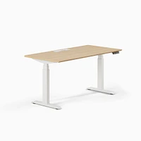 Standing Desk ,Team Plus,White Base,Woodgrain Top