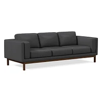 Dekalb 96" Sofa Poly Ludlow Leather Black Ac