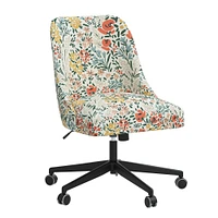 Roey Desk Chair Velvet Navy