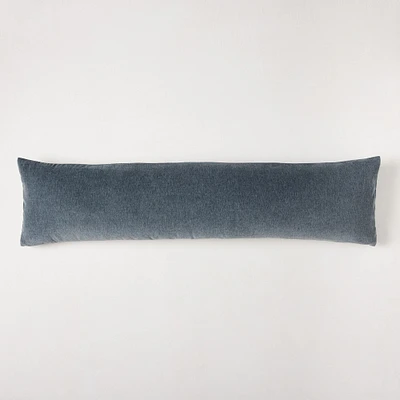 Classic Cotton Velvet Pillow Cover, 12"x46", Ocean