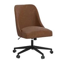 Roey Desk Chair Velvet Navy