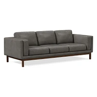 Dekalb 96" Sofa Poly Ludlow Leather Black Ac