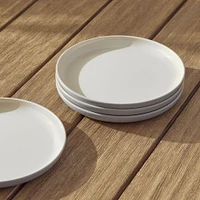 Aaron Probyn Kaloh Melamine Dinnerware, Salad Plate, White, Set Of 4