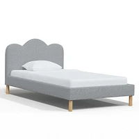 Jackie Queen Platform Bed Linen Talc