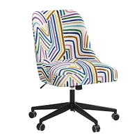 Roey Desk Chair Velvet Navy