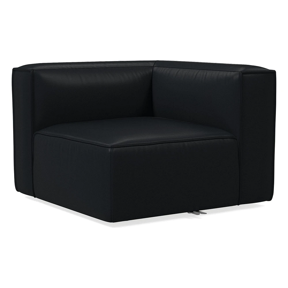 Remi Armless Single, Memory Foam, Leather, Old Saddle, Concealed Support