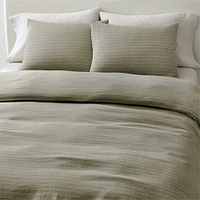 European Flax Linen Full/Queen Duvet, White