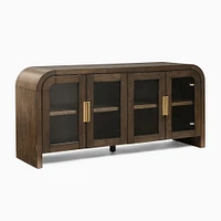 Whitney 60 Sideboard with Glass: Dark Walnut