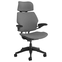 Humanscale Freedom Task Chair with Headrest Graphite Frame Corde 4; Black