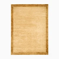 Tencel Frame Rug, Sand, 3'x5'