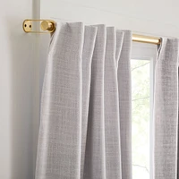 Crossweave Curtain, Stone White, 48"x84"