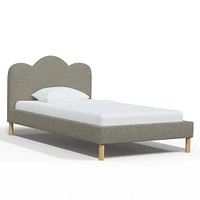Jackie Queen Platform Bed Linen Talc