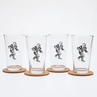 Fishing Lure Pint Glass Black