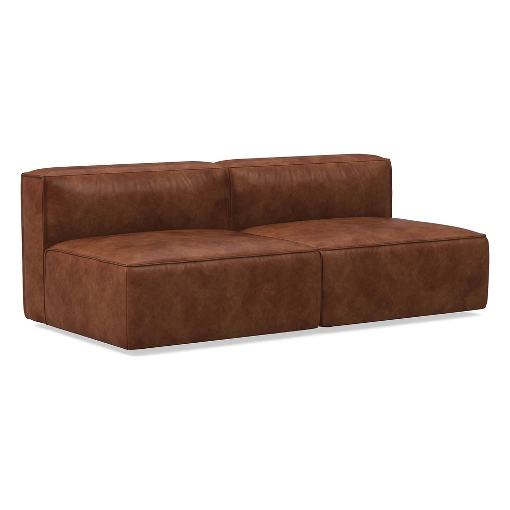 Remi 72" Modular Sofa, Leather