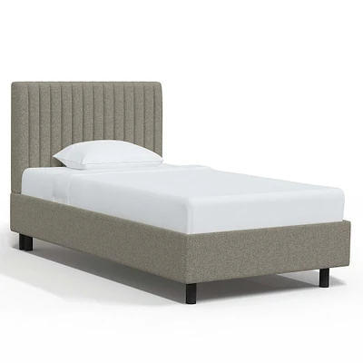 Jackson Queen Platform Bed Linen Talc