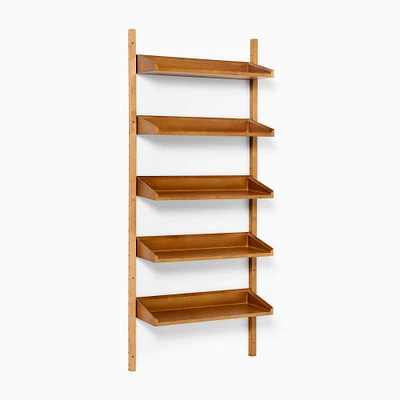 Mid-Century Modular Bookshelf, Acorn