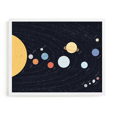 Our beautiful universe, White Wood Frame, Full Bleed Print, 14x11