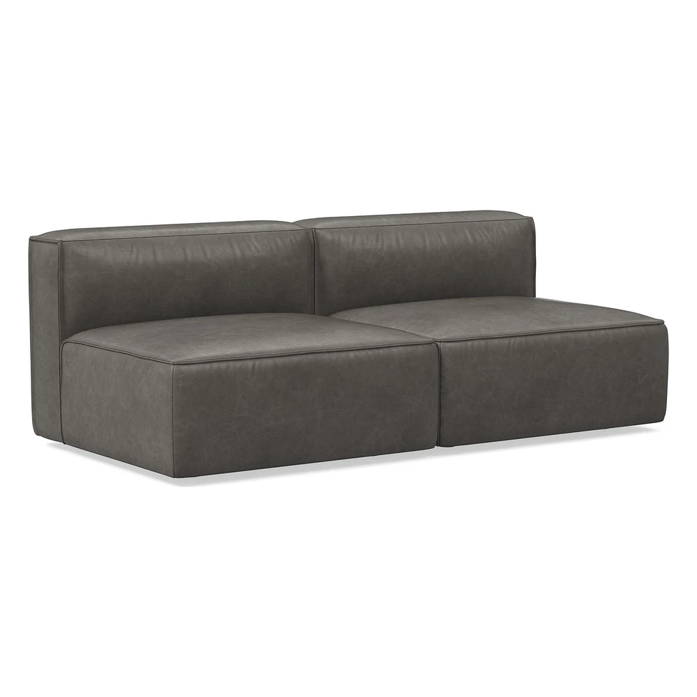 Remi 72" Modular Sofa, Leather
