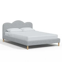 Jackie Queen Platform Bed Linen Talc