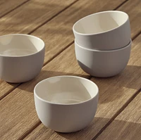 Aaron Probyn Kaloh Melamine Dinnerware, Cereal Bowl, White, Set Of 4