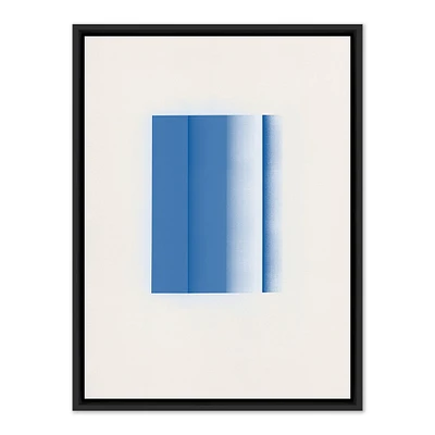 Color Form J, 18x24, Canvas Floater, Black Wood Frame