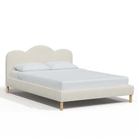 Jackie Queen Platform Bed Linen Talc