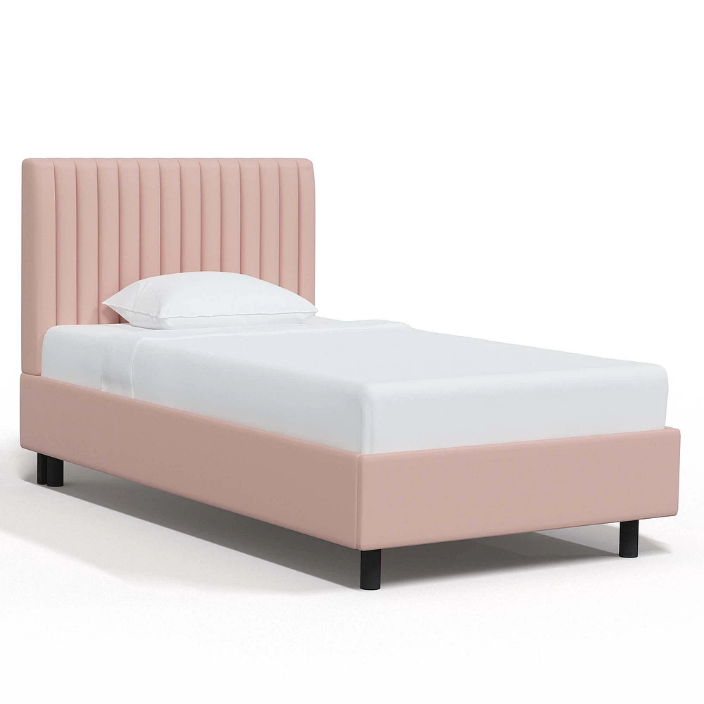 Jackson Queen Platform Bed Linen Talc