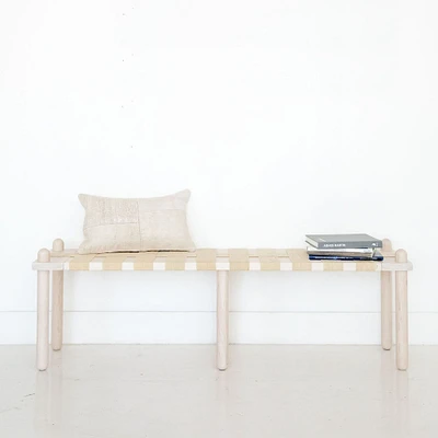 Jute Capsule Bench, Maple