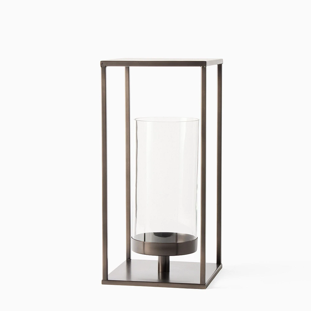 Open Box: Nella Outdoor Lanterns Oil Rubbed Bronze 18"H Metal Medium Lantern