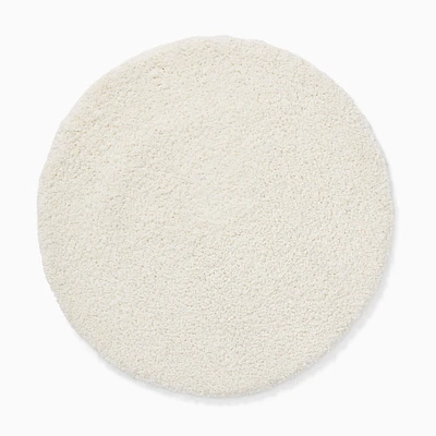 Kids Teddy Rug, Antique White, 5' round