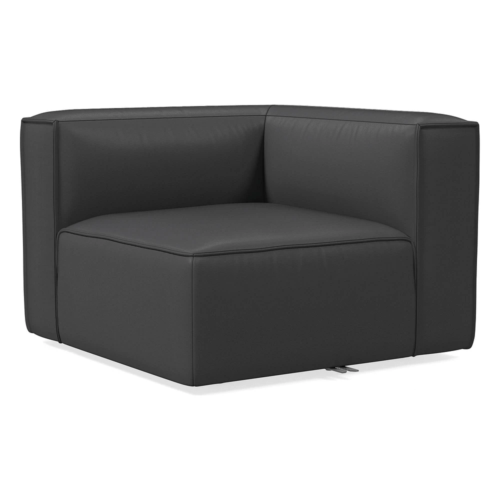 Remi Armless Single, Memory Foam, Leather, Old Saddle, Concealed Support