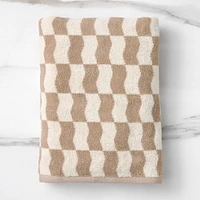 Wavy Block Towel, Bath Sage