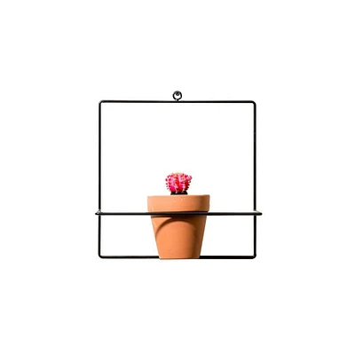 Newmade LA Square Wall Planter Black