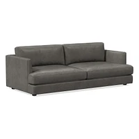 Haven 108" Sofa, Down Blend, Weston Leather, Cinnamon, Concealed Supports