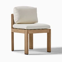 Porto Outdoor Side Dining Chair, Driftwood, Frost Gray, Set of 2
