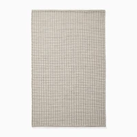 Woven Blocks Rug, Neutral, 5x8