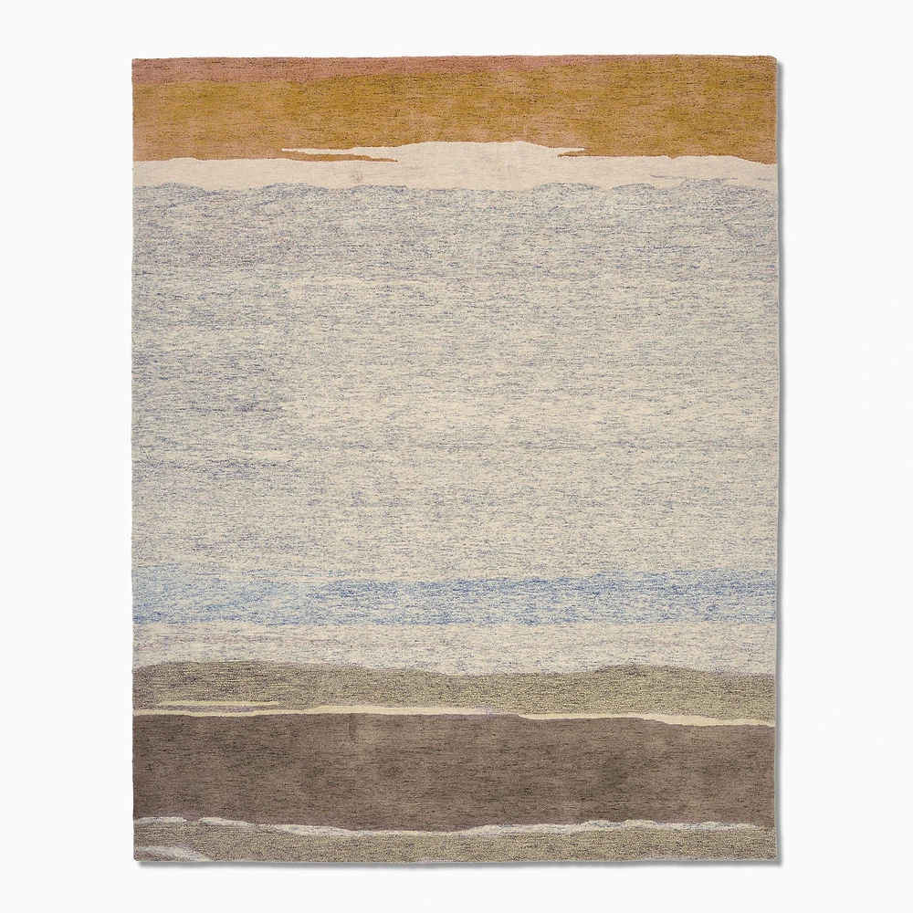 Chip & Dent: Meadow Tufted Wool Rug, 5x8, Natural