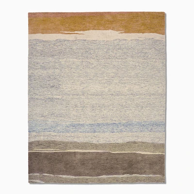 Chip & Dent: Meadow Tufted Wool Rug, 5x8, Natural