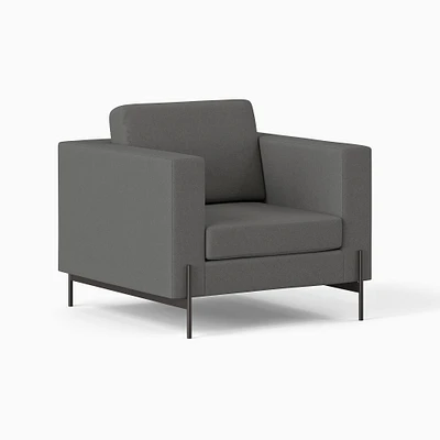 Lounge Chair,Steel,Smoke Gray