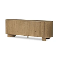 Aivana  Sideboard, Worn Oak-Worn Oak Veneer