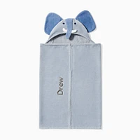 Bunny Hooded Baby Bath Wrap : Jade