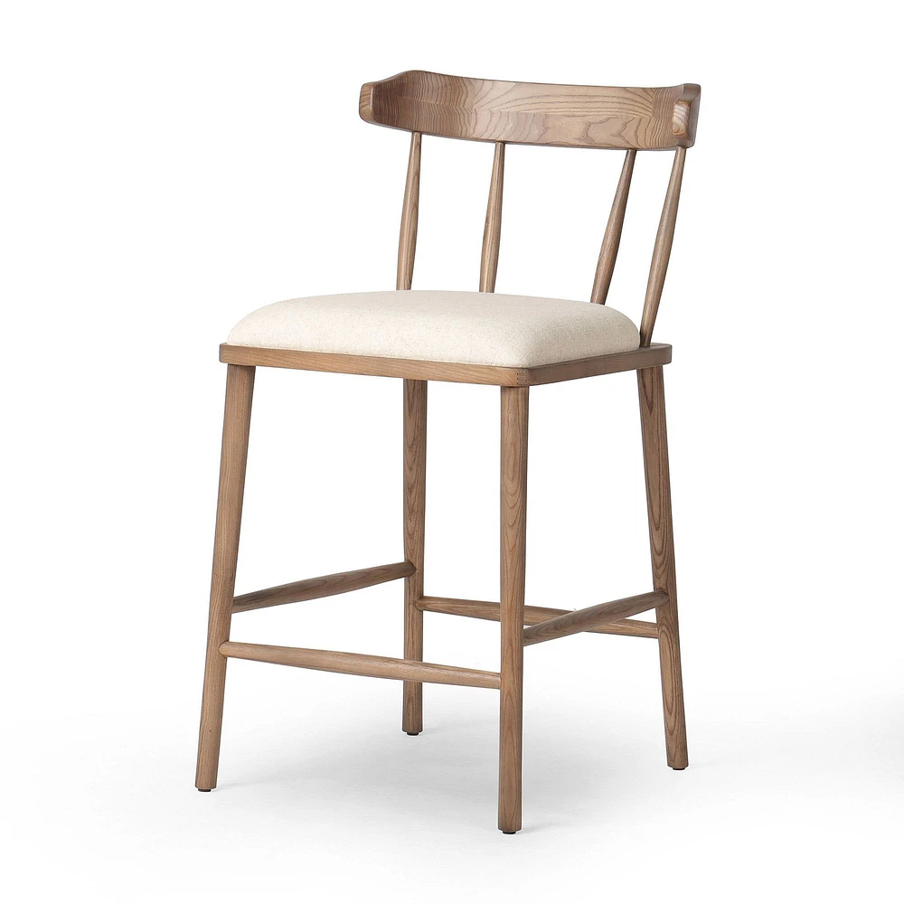 Lombard Stool, Antwerp Natural-Amber Ash-Counter