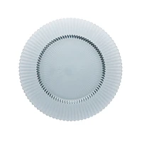 Archie Glass Dinner Plate, Clear, Set of 4