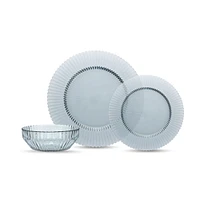 Archie Glass 12-Piece Dinnerware Set, Ginger