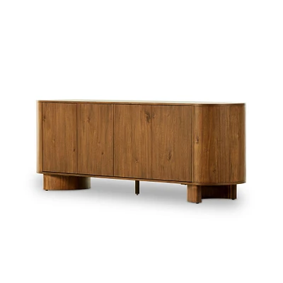 Aivana  Sideboard, Worn Oak-Worn Oak Veneer