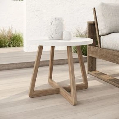 Eucalyptus Wash 20" Outdoor Side Table